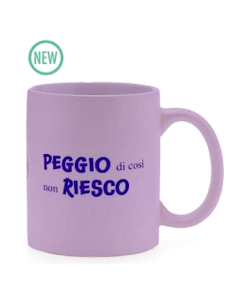 Mug Più Forty +40 32,5 cl Viola Matt con Stampa Ironica | shopincasa.it