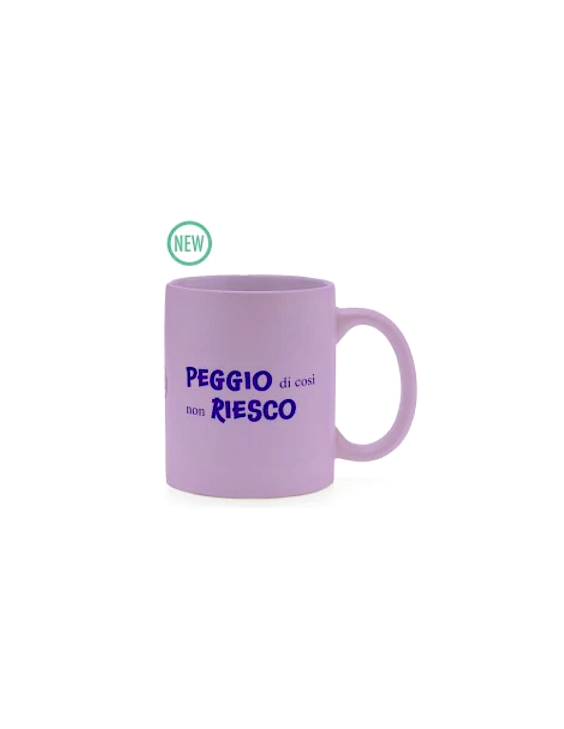 Mug Più Forty +40 32,5 cl Viola Matt con Stampa Ironica | shopincasa.it