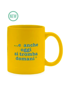 Mug Più Forty +40 32,5 cl Giallo Matt con Stampa Ironica | shopincasa.it