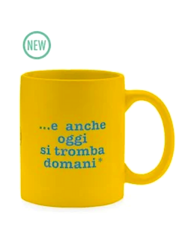 Mug Più Forty +40 32,5 cl Giallo Matt con Stampa Ironica | shopincasa.it