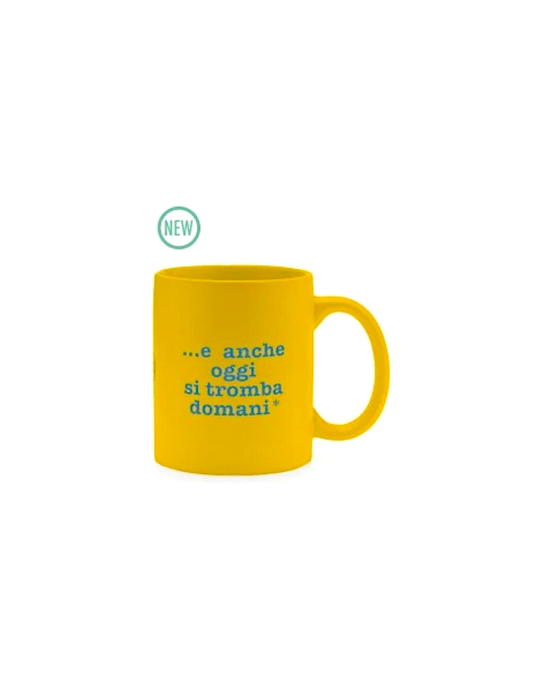 Mug Più Forty +40 32,5 cl Giallo Matt con Stampa Ironica | shopincasa.it