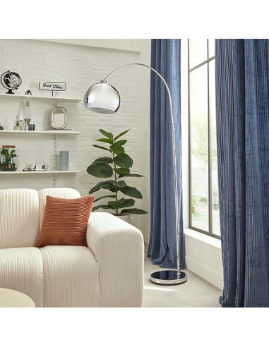 ILLUMINAZIONE: vendita online Lampada ad arco Floris, argento, altezza 177 cm, design moderno ed elegante in offerta