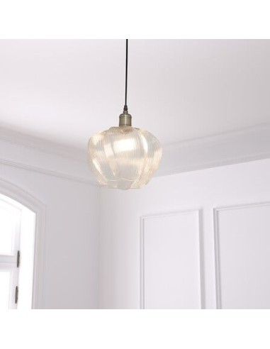 ILLUMINAZIONE: vendita online Lampada a sospensione Phylas, vetro trasparente, Ø 27,5 cm, H 119 cm, elegante e moderna in off...