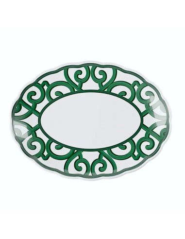 VASSOIO OVALE PICCOLO GREEN HARMONIA TABLE DECOR MELAMINA GUZZINI