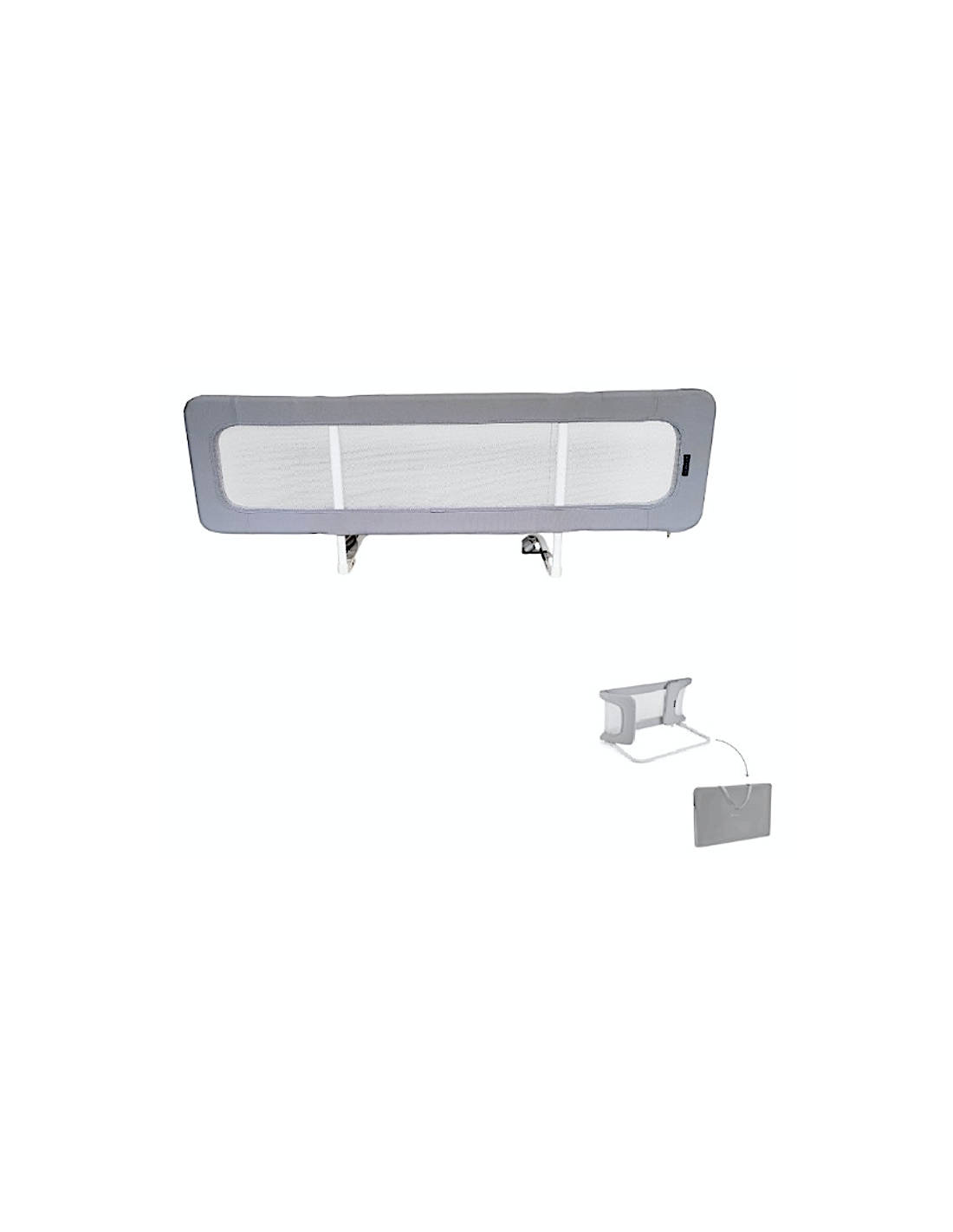 Aziamor Pop Barriera Letto Richiudibile 150 cm Grigia – Con Sacca | ShopInCasa.it