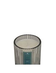 CANDELE: vendita online Candela profumata Albie, 290 g, vaso in vetro, Ø 8,8 x H 10 cm, fragranza oud blu in offerta 2