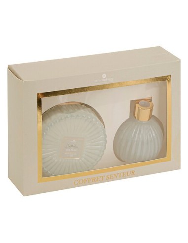 PROFUMATORI: vendita online Coffret profumato Albie, Ø 8,1 x P 4,9 cm, fragranza tè bianco, confezione elegante in offerta