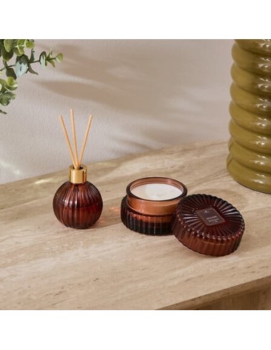 PROFUMATORI: vendita online Coffret profumato Albie, Ø 8,1 x P 4,9 cm, fragranza speziata, vaso color ambra in offerta