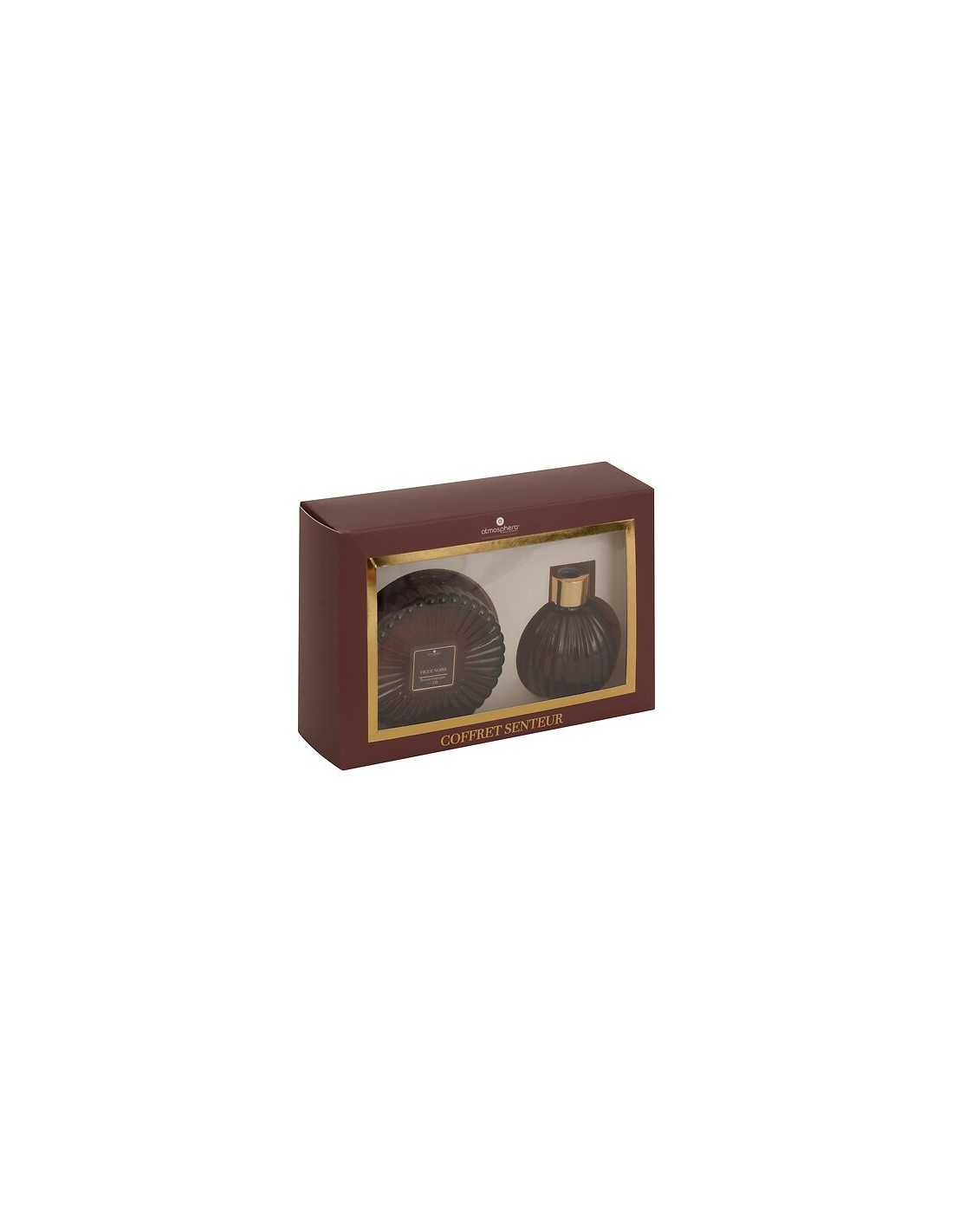 PROFUMATORI: vendita online Coffret profumato Albie, Ø 8,1 x P 4,9 cm, fragranza fico rosso, confezione elegante in offerta