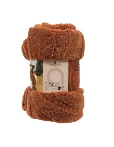 LENZUOLA E ACCESSORI: vendita online Plaid sherpa jacquard Opal, 130 x 170 cm, colori assortiti, morbido e caldo in offerta