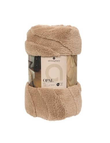 LENZUOLA E ACCESSORI: vendita online Plaid sherpa jacquard Opal, 130 x 170 cm, colori assortiti, morbido e caldo in offerta