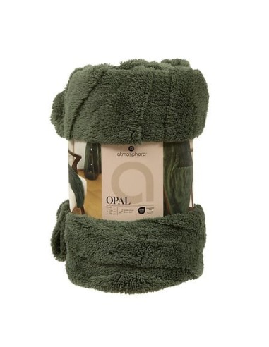 LENZUOLA E ACCESSORI: vendita online Plaid sherpa jacquard Opal, 130 x 170 cm, colori assortiti, morbido e caldo in offerta