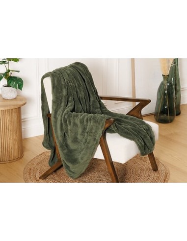 LENZUOLA E ACCESSORI: vendita online Plaid sherpa jacquard Opal, 130 x 170 cm, colori assortiti, morbido e caldo in offerta