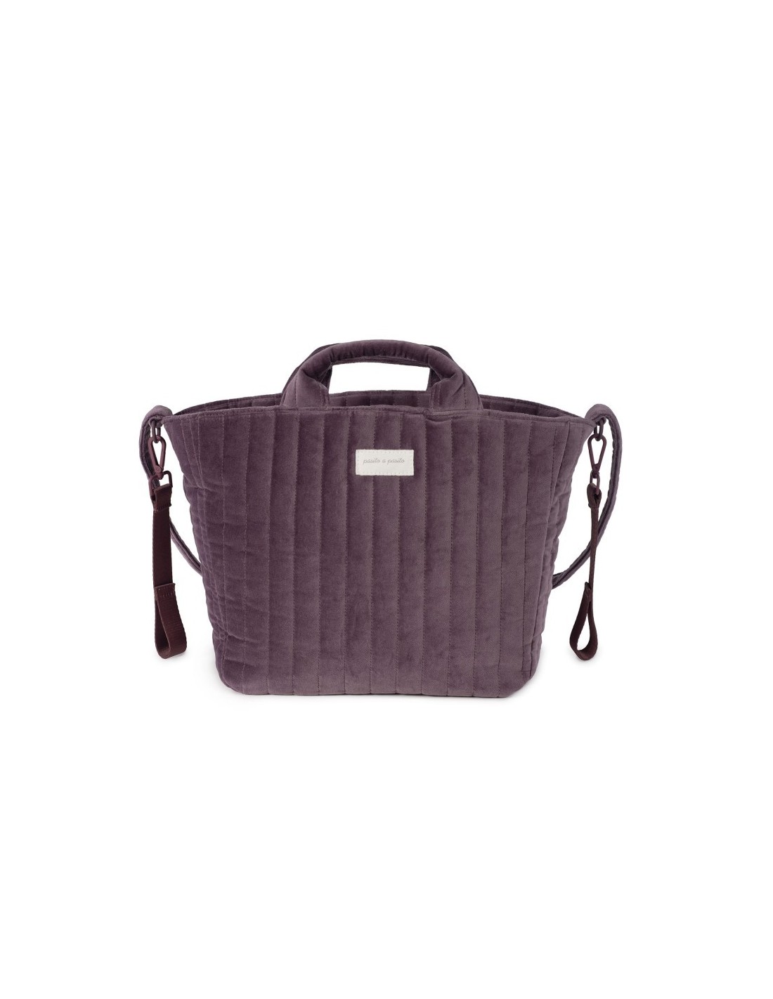 Pasito a Pasito Borsa Cambio Cherry Velvet con Tracolla e Fasciatoio | ShopInCasa.it