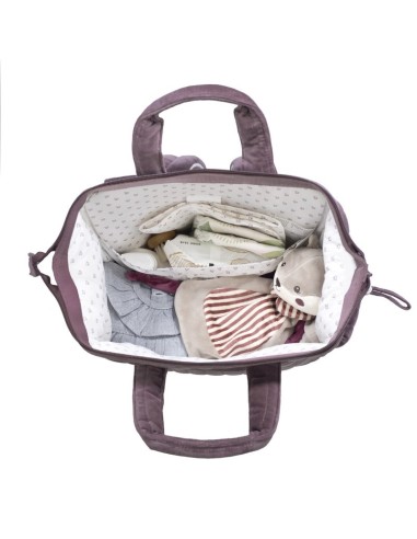 Pasito a Pasito Zaino Mamma e Passeggino Cherry Velvet con Fasciatoio | ShopInCasa.it
