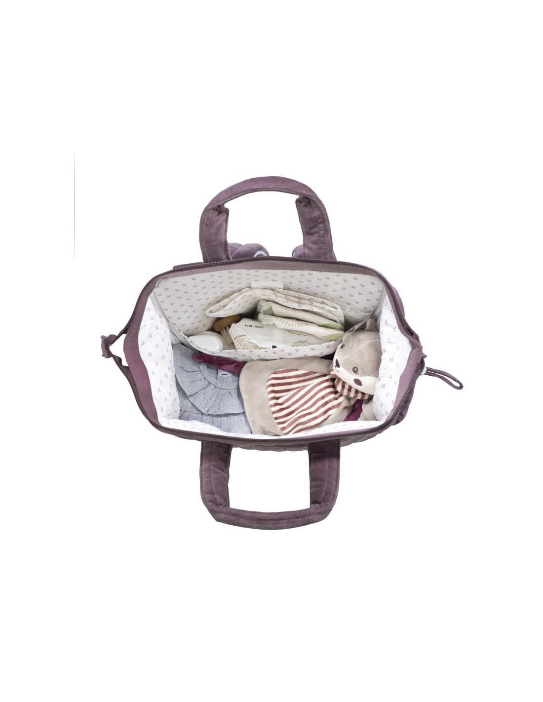 Pasito a Pasito Zaino Mamma e Passeggino Cherry Velvet con Fasciatoio | ShopInCasa.it