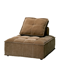 POLTRONA TANUI MARRONE CON CUSCINO 101X101X77CM