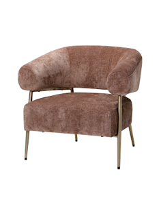 POLTRONA ROEL VELLUTO MARRONE 86X74X78CM