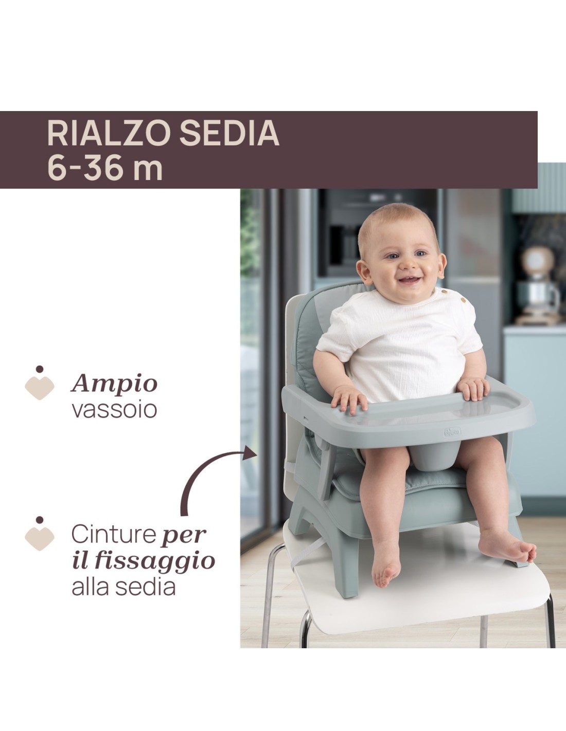 Rialzo Sedia Bento Matcha regolabile e pieghevole | shopincasa.it