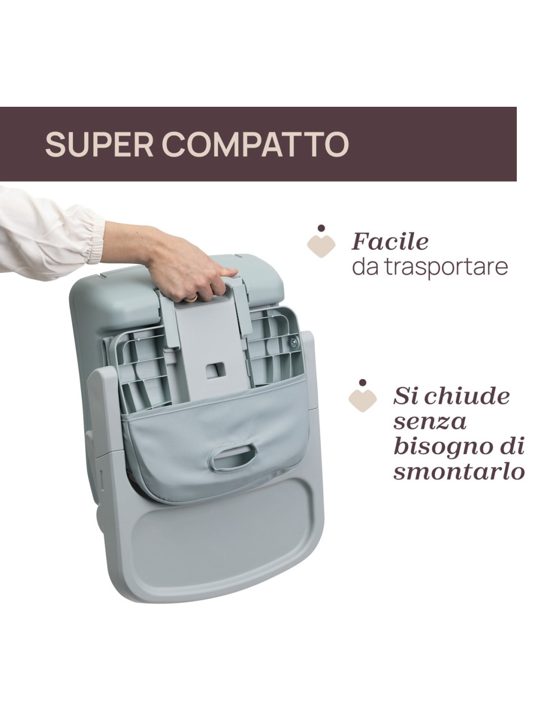 Rialzo Sedia Bento Matcha regolabile e pieghevole | shopincasa.it