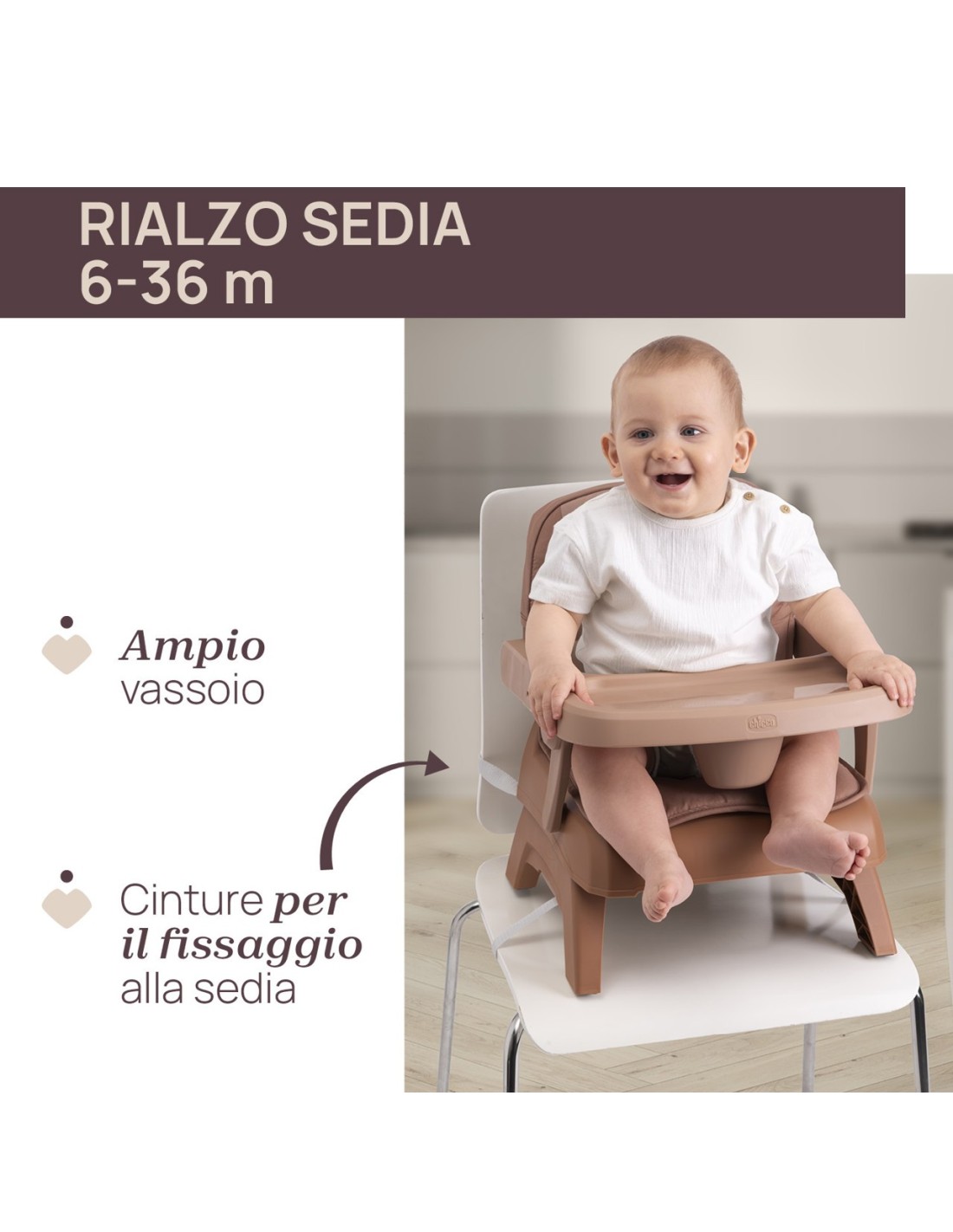 Rialzo Sedia Bento Terracotta regolabile e pieghevole | shopincasa.it