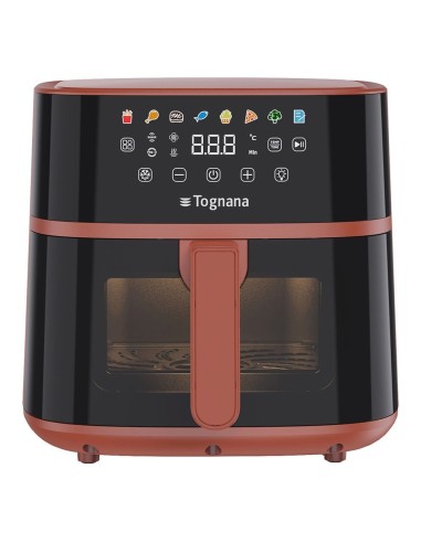 FRIGGITRICI: vendita online Iridea Friggitrice ad Aria 6 Litri Rosso Mela con Doppia Resistenza in offerta