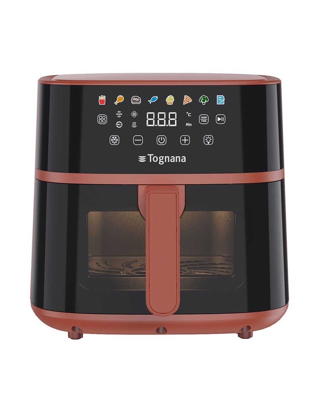 FRIGGITRICI: vendita online Iridea Friggitrice ad Aria 6 Litri Rosso Mela con Doppia Resistenza in offerta