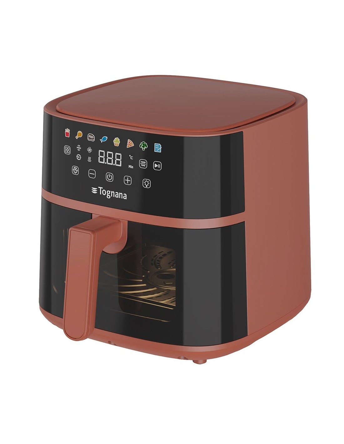 FRIGGITRICI: vendita online Iridea Friggitrice ad Aria 6 Litri Rosso Mela con Doppia Resistenza in offerta