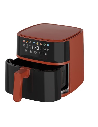 FRIGGITRICI: vendita online Iridea Friggitrice ad Aria 6 Litri Rosso Mela con Doppia Resistenza in offerta