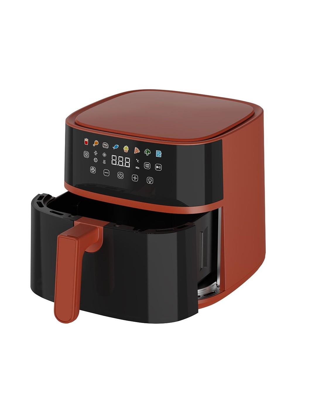 FRIGGITRICI: vendita online Iridea Friggitrice ad Aria 6 Litri Rosso Mela con Doppia Resistenza in offerta