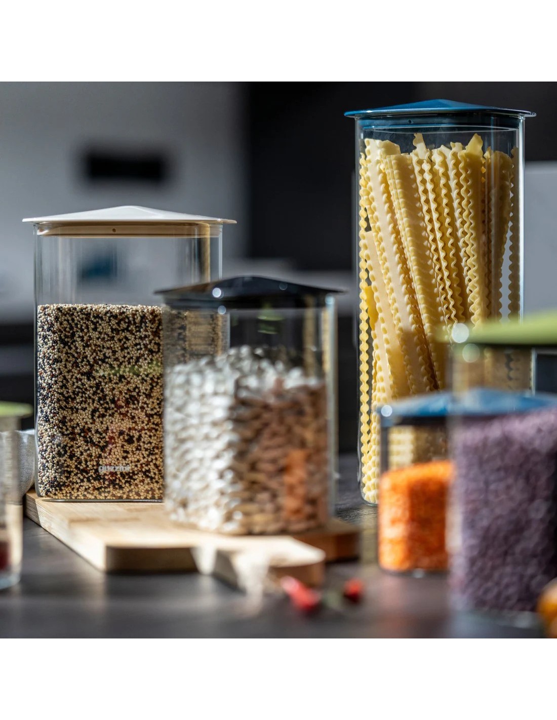 Guzzini Fresh & Style Barattolo 1.000 ml Tappo Blue | shopincasa.it