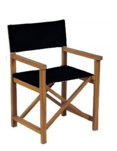 SEDIA REGISTA GARDEN NERO LEGNO 628/43 su Shop in Casa