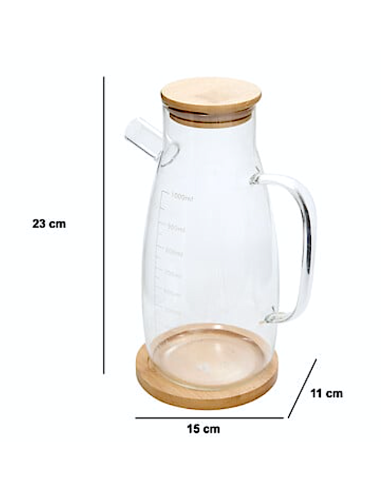 BROCCA 203047 COZY 1LT VETRO/BAMBOO