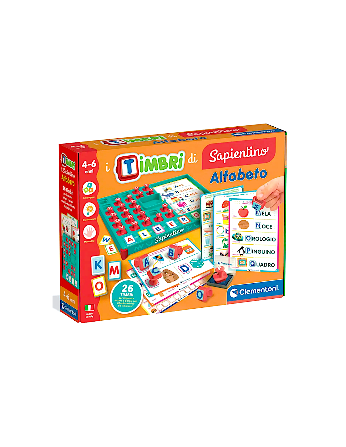 SAPIENTINO 16693 TIMBRI ALFABETO