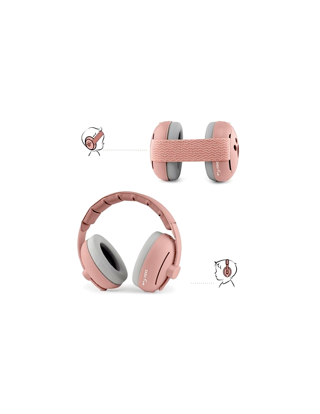 ZAZU CUFFIE ROSA PROTEZIONE AURICOLARE