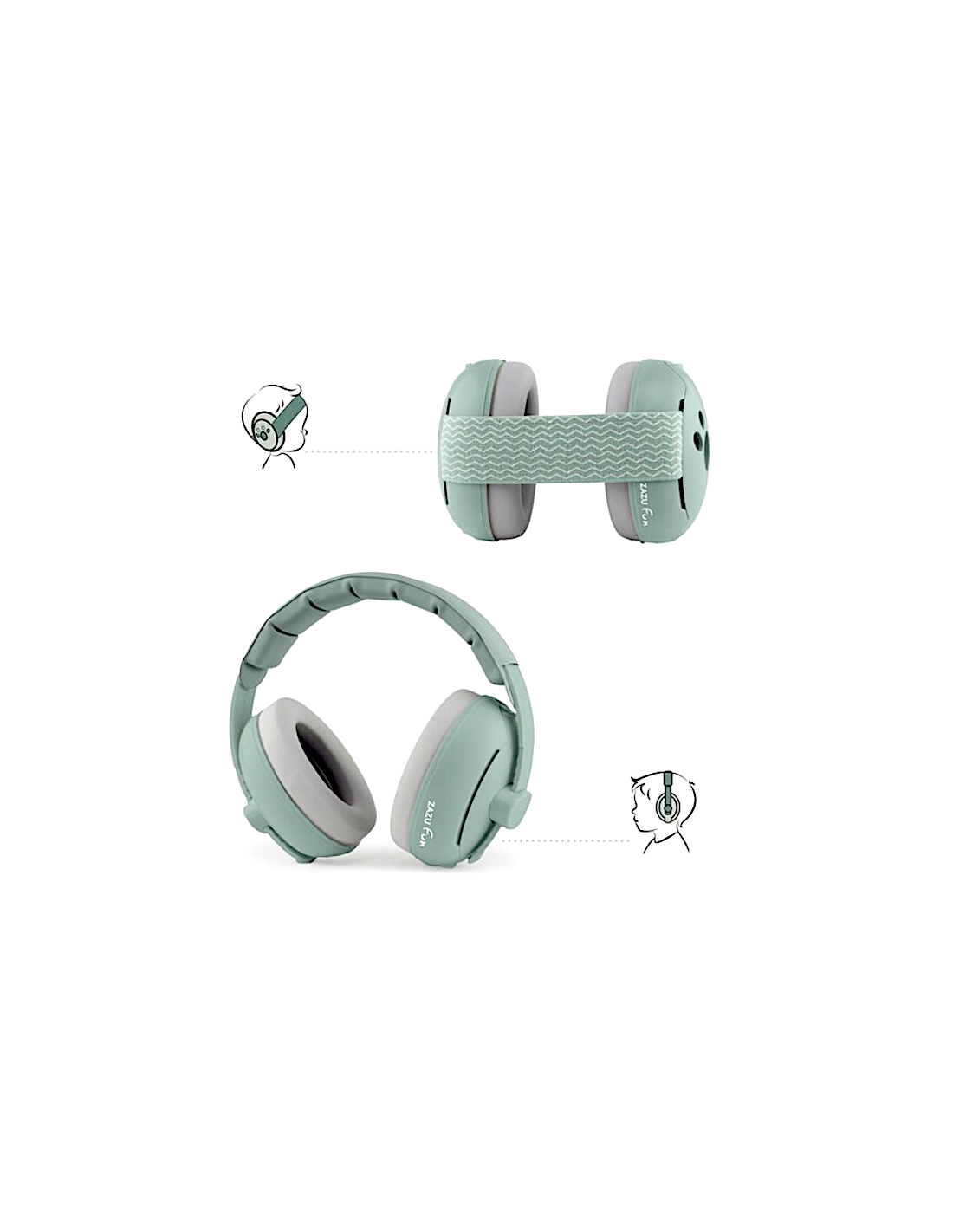 ZAZU CUFFIE VERDI PROTEZIONE AURICOLARE