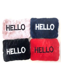 BORSA ACQUA CALDA ELETTRICA CON TASCA HELLO 27X19CM