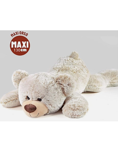 PELUCHE 29884 ORSO BIANCO DISTESO 130CM