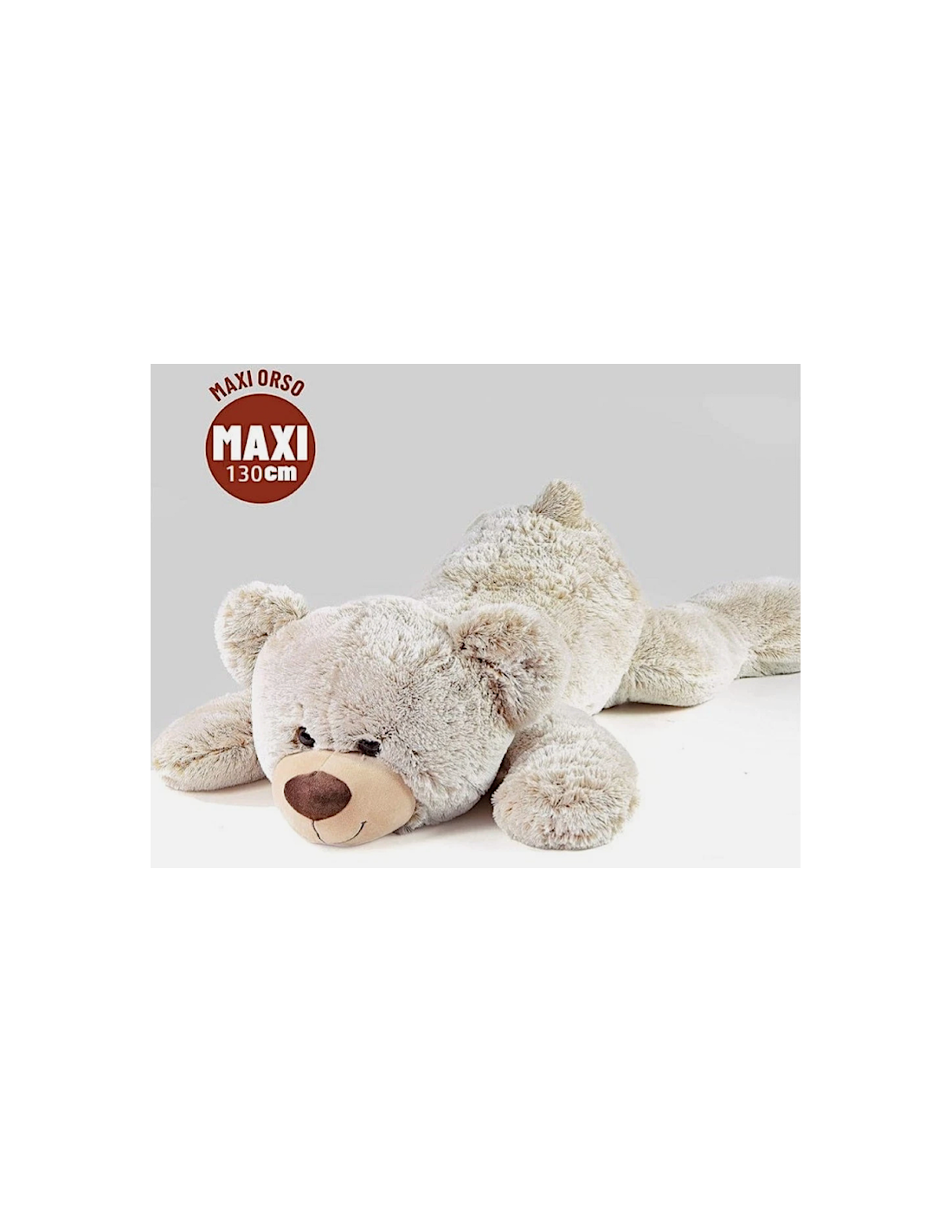 PELUCHE 29884 ORSO BIANCO DISTESO 130CM