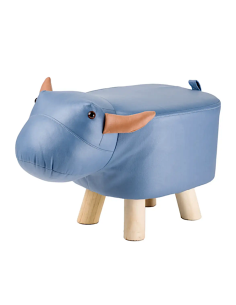 SGABELLO 75100 POUF TORO ECOPELLE 50X24X28CM