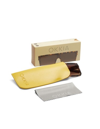 Occhiali da Sole OKKIA TOKYO Classic Havana – Montatura Soft Touch | shopincasa.it