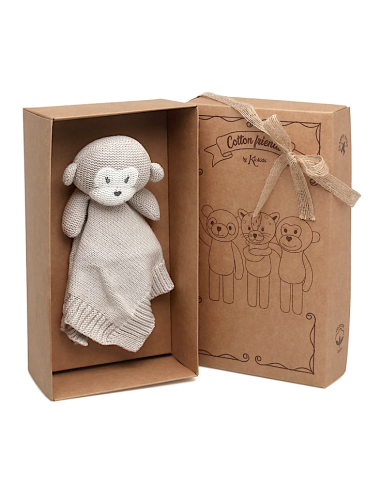 Doudou Cotone Scimmia Cotton Friends Ecologico | shopincasa.it