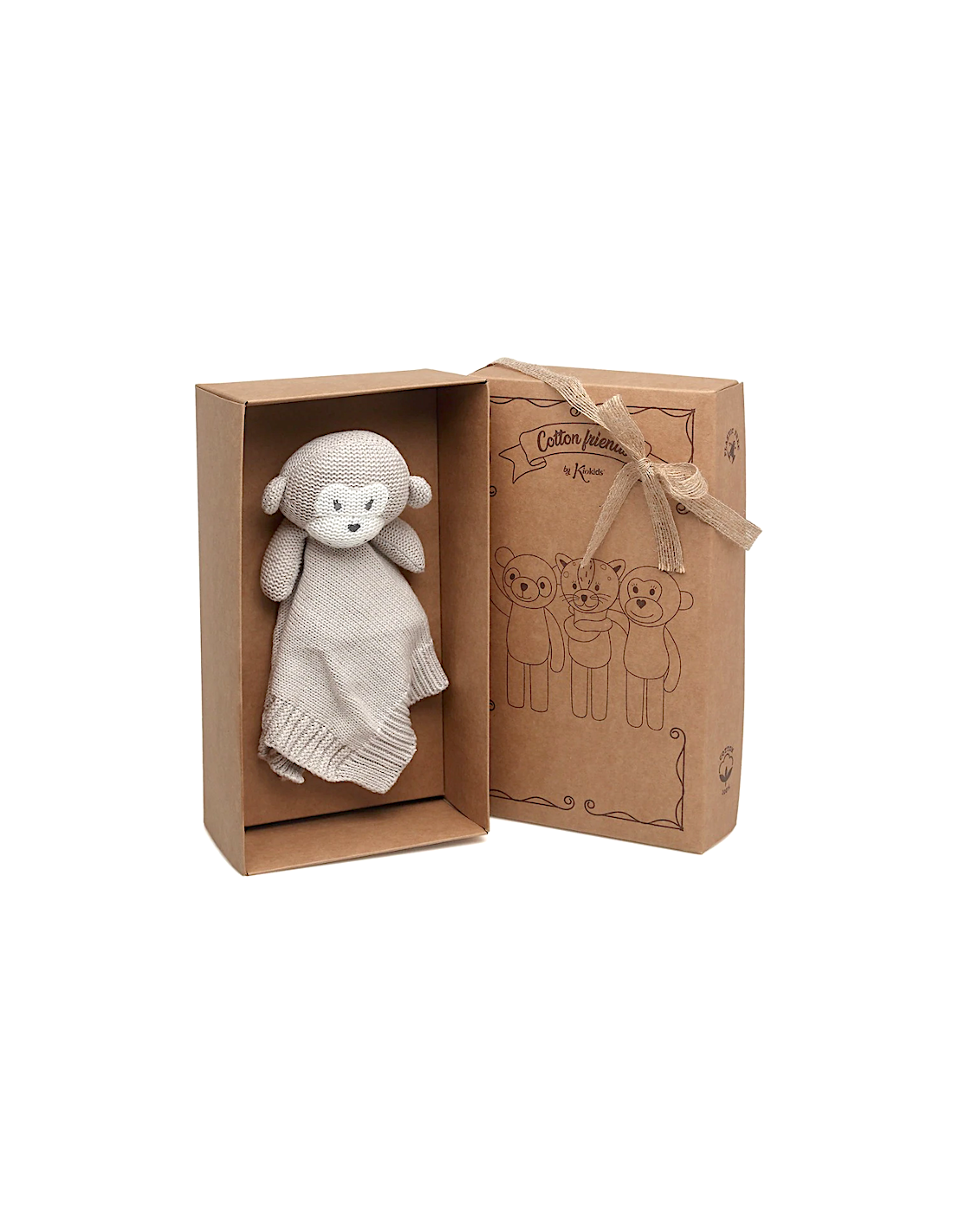 Doudou Cotone Scimmia Cotton Friends Ecologico | shopincasa.it