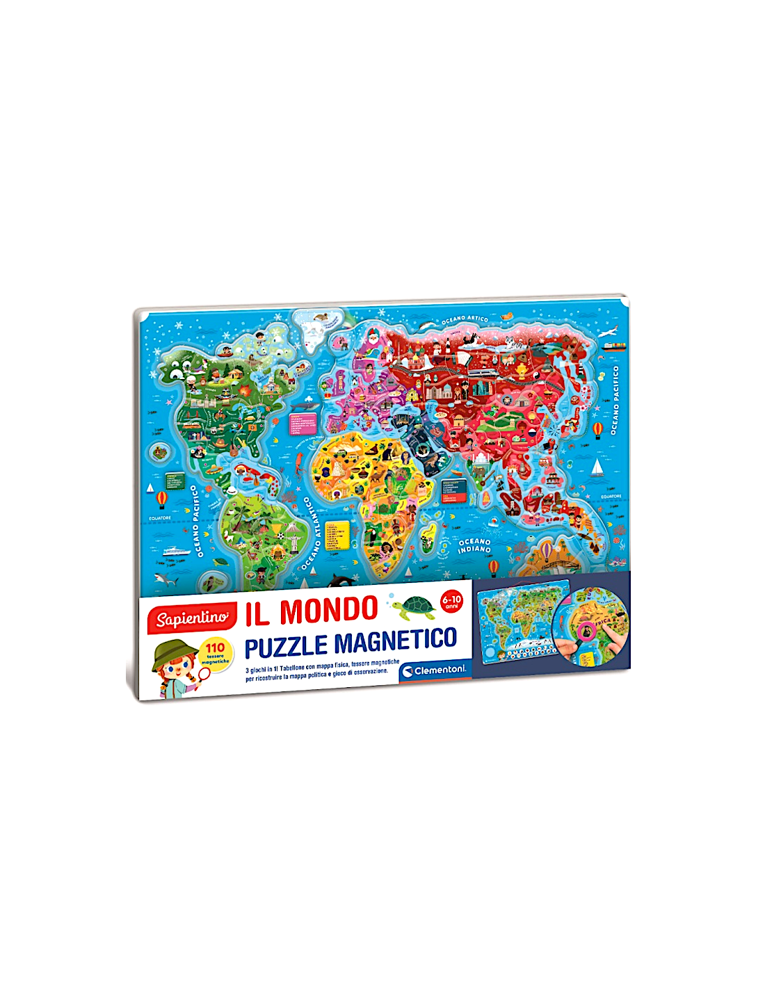 SAPIENTINO 16692 MONDO PUZZLE MAGNETICO