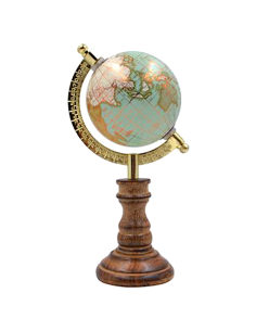 MAPPAMONDO 16345A 20CM LEGNO/METALLO