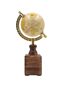 MAPPAMONDO 16473A 22CM LEGNO/METALLO