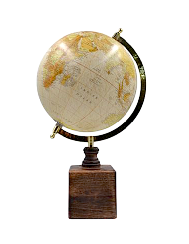 MAPPAMONDO 16473C 38CM LEGNO/METALLO