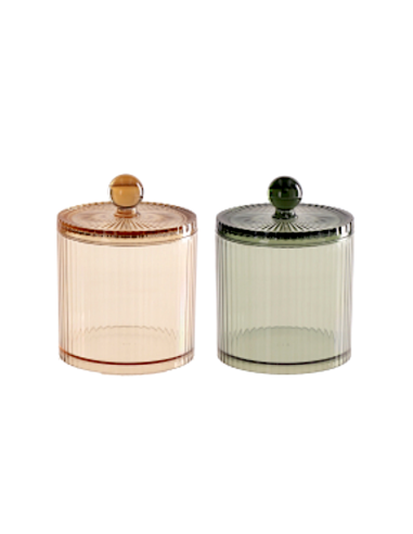 Contenitore porta cotton fioc 10x13 cm colori assortiti | shopincasa.it