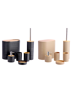SET BAGNO 6PZ 120788 PLASTICA/BAMBOO ASSORTITO