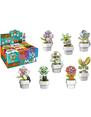 CUBIX 42937 VASO FIORI CON GATTO ASSORTITO